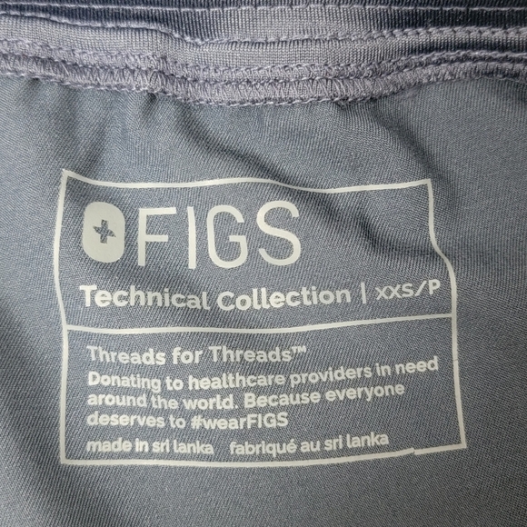 Figs NEW Petite Navy Zamora High Waisted Petite Joggers Scrub Pants Sz XXSP - Picture 8 of 12